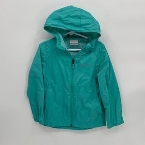 Columbia Girls Hooded Long Sleeve Pocket Full Zip Switchback Li Jacket Blue XXS